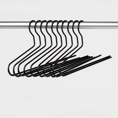 10pk Pant Hangers Black - Brightroom™ | Target
