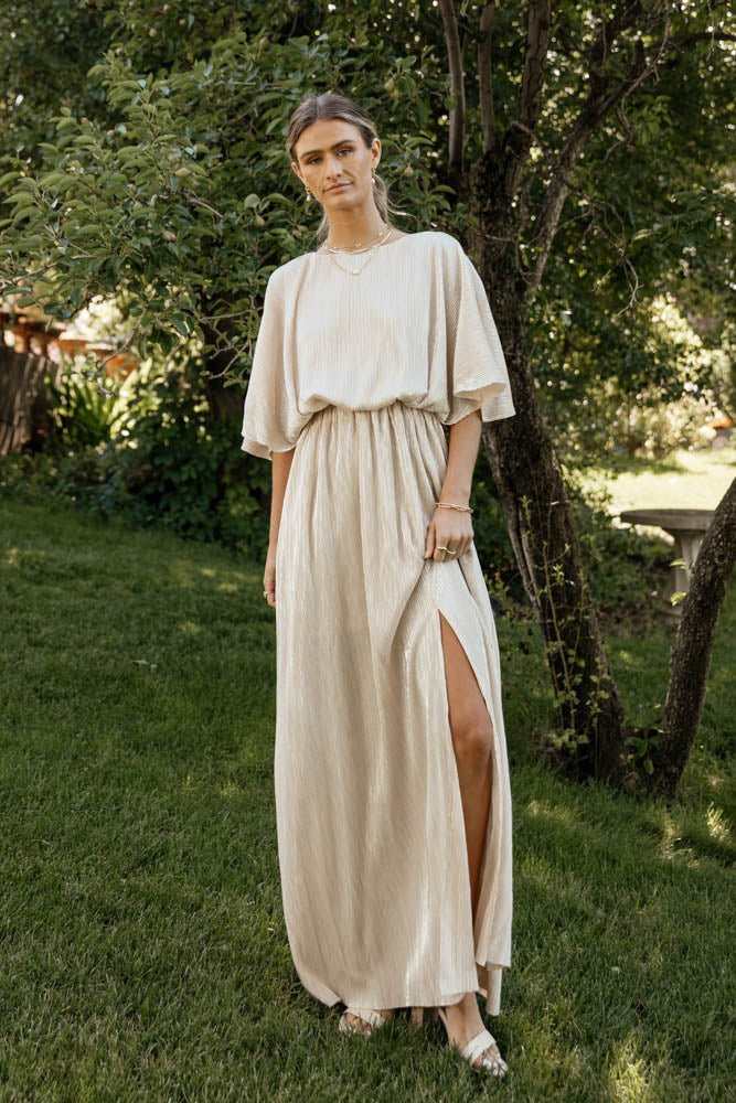 Brooke Maxi Dress in Gold - böhme | Böhme US