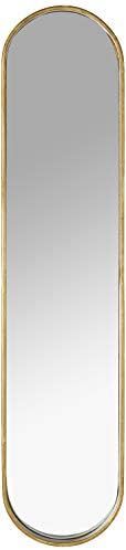 Amazon Brand - Rivet Modern Oval Hanging Mirror, 39"H, Gold | Amazon (US)