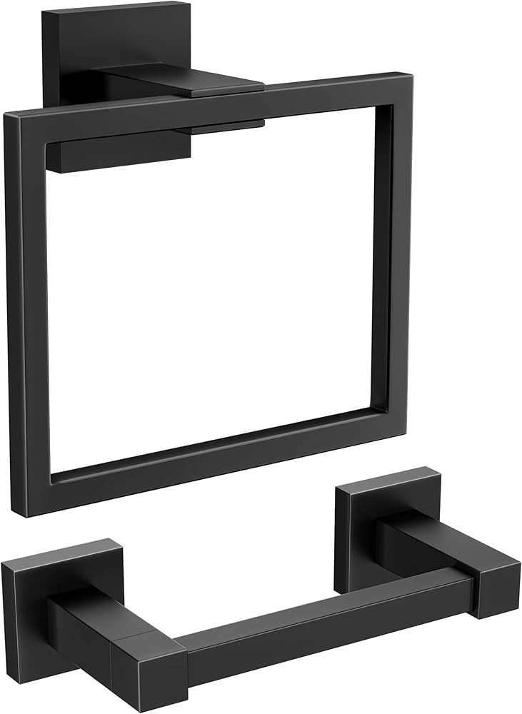 FORIOUS Toilet Paper Holder Set Wall Mount, SUS 304 Stainless Steel Pivoting Toilet Paper Holder ... | Amazon (US)