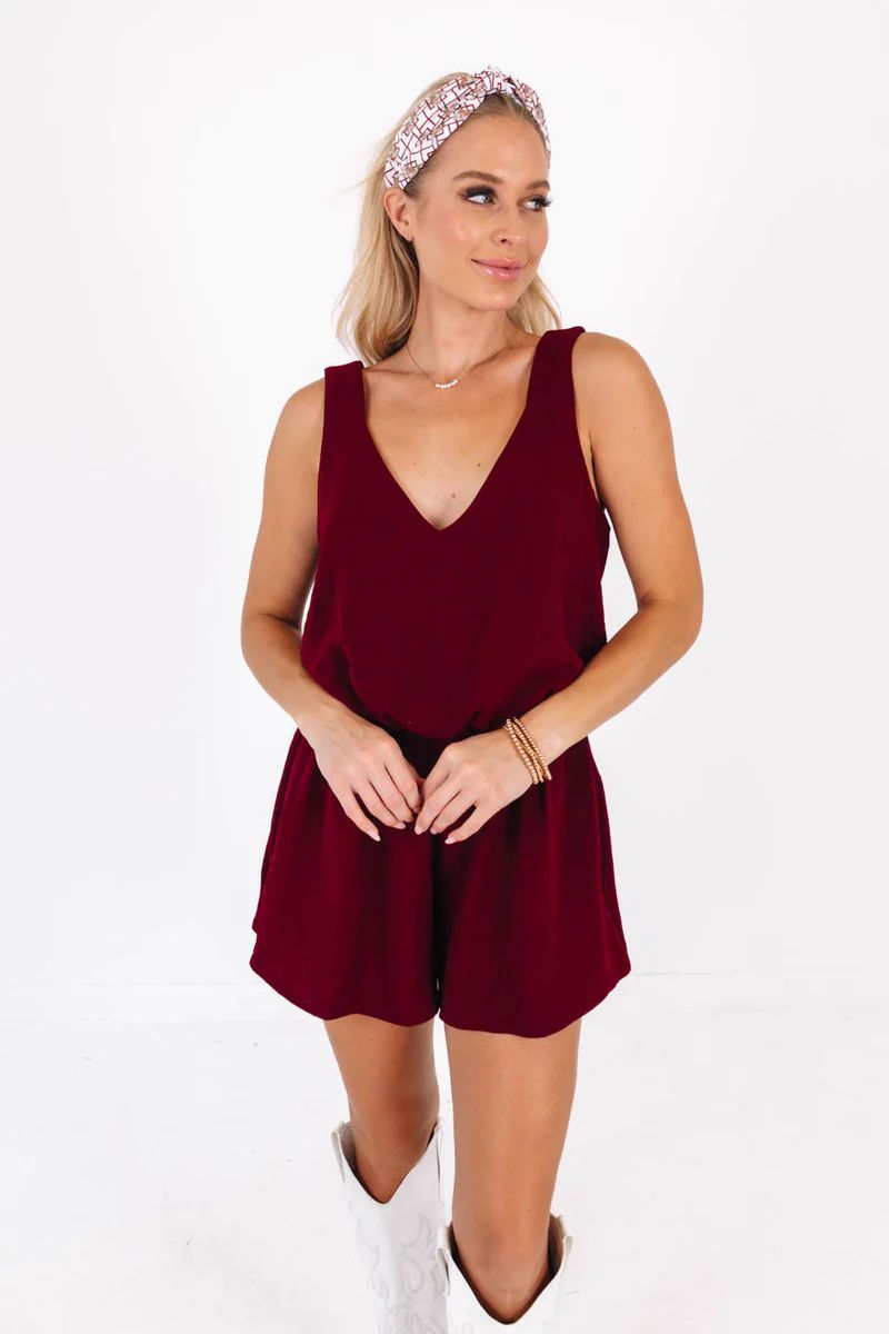 It's Fate Romper - Burgundy | The Impeccable Pig