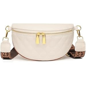 Eslcorri Small Crossbody Sling Bag for Women Trendy - Fanny Packs Leather Chest Belt Bum Bag Anti... | Amazon (US)