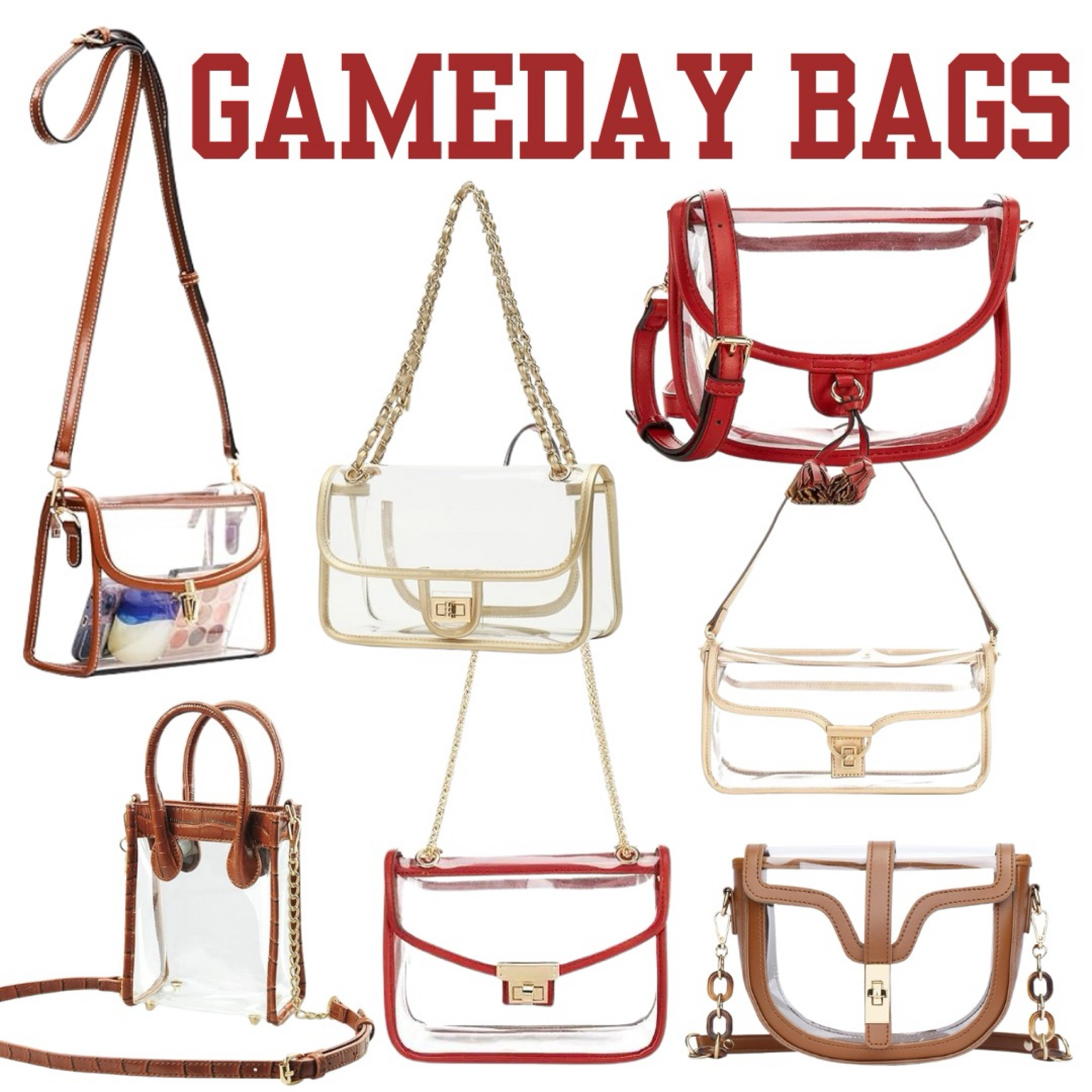 We have picked out our favorite clear bags for your college game day! 