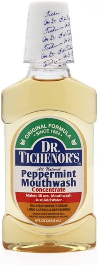 Dr Tichenors Mouthwash, Peppermint 8 FL OZ | Amazon (US)