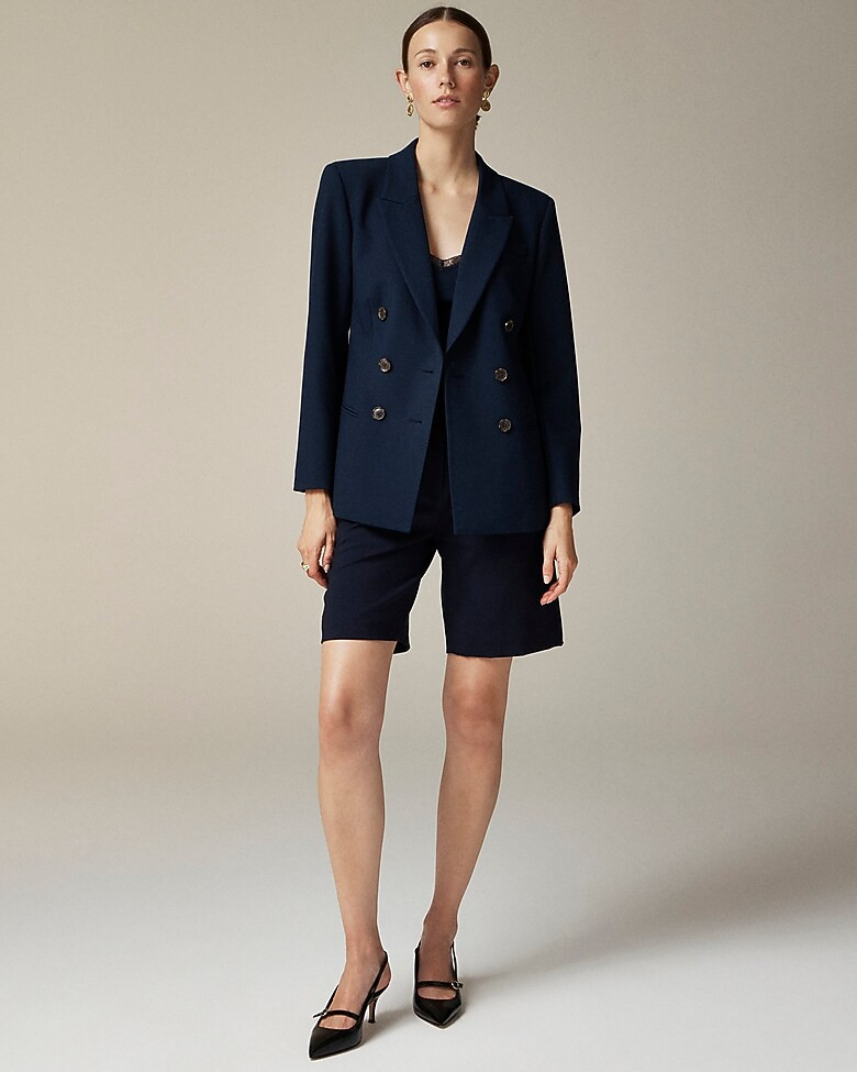 Double-breasted blazer in four-season stretch | J. Crew US