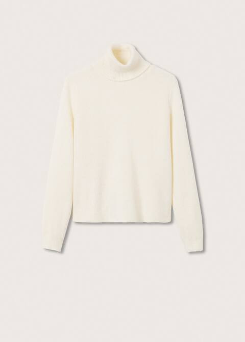 Turtleneck knitted sweater -  Women | Mango United Kingdom | MANGO (UK)