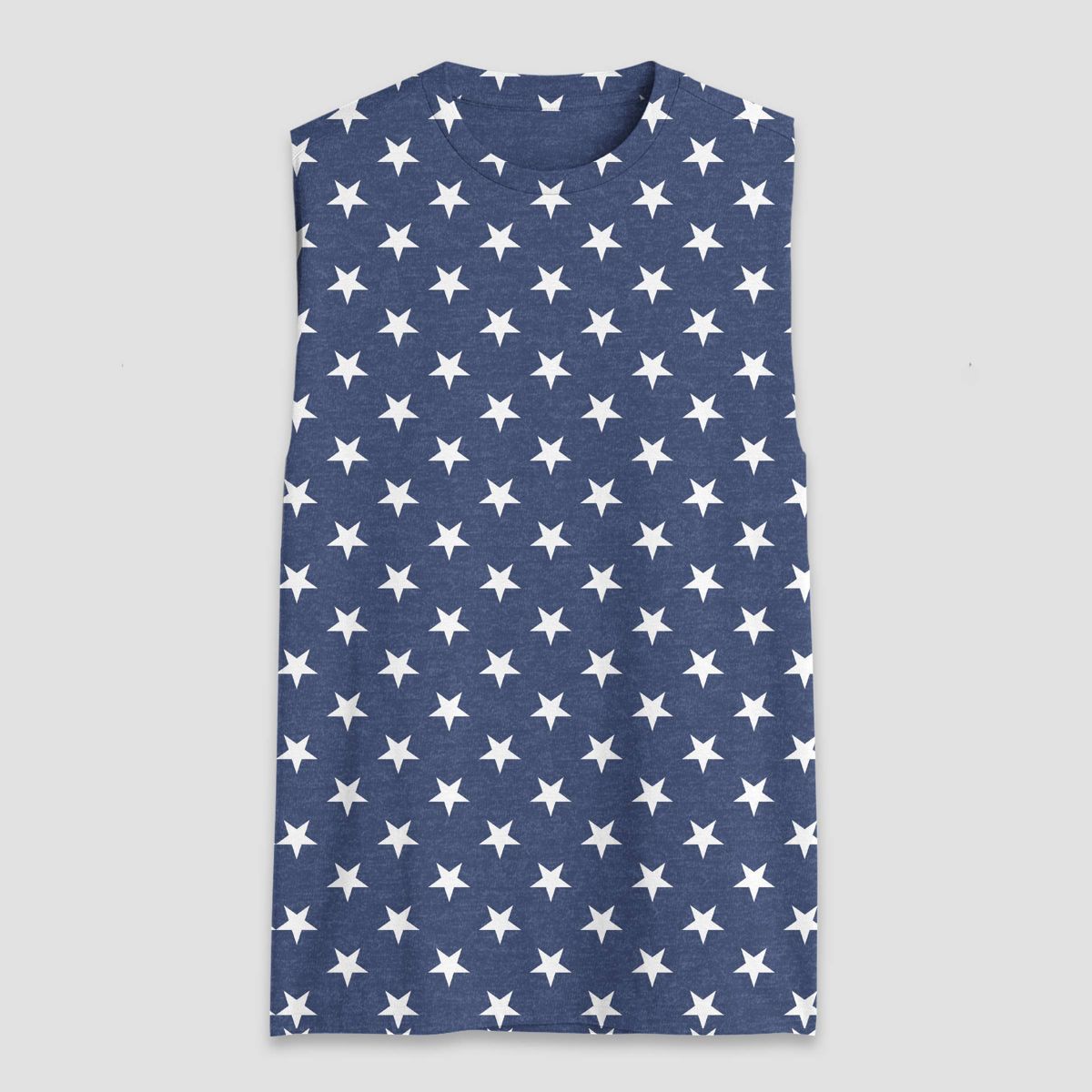 Men's Star Muscle Tank Top - Navy Blue | Target