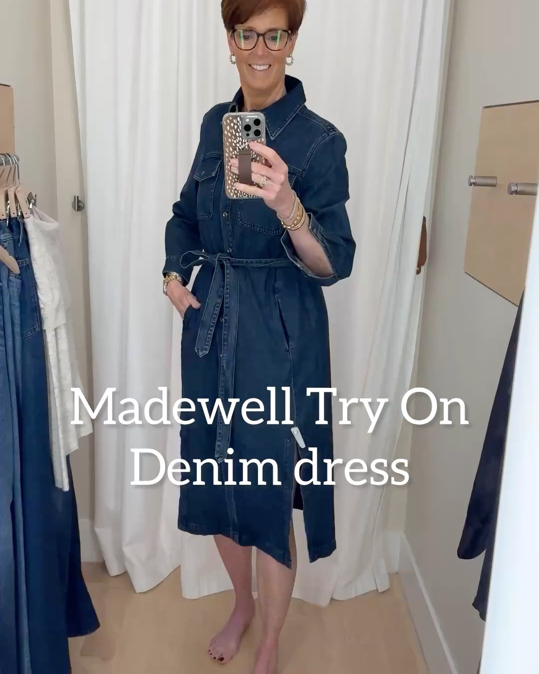 🎥 7 Madewell Looks You’ll Want in Your Fall Wardrobe! 🍂

These timeless, classic styles are perfect for effortless everyday chic. From the perfect denim tie waist shirt dress to luxe cashmere and standout prints, each piece from this Madewell try-on is versatile and flattering. Whether you're styling leopard print denim or winter white corduroy pants, these looks will elevate your wardrobe for the season. 

Outfit breakdown: 
1️⃣ Denim Tie Waist Shirt Dress 2️⃣ Brown Silk Button Down Shirt + Plaid Pants 3️⃣ Brown Silk Shirt + Leopard Print Wide Leg Jeans 4️⃣ Black & White Textured Sweater + Winter White Corduroy Pants 5️⃣ Mint Green Cashmere Cardigan + Low-Slung Baggy Jeans 6️⃣ Mint Green Cardigan + Straight Leg Jeans 7️⃣ Off-the-Shoulder Sweater + Wide Sweep Trouser Jeans

👉 Which outfit is your favorite? Drop your vote in the comments.

#LTKOver40 #LTKxMadewell #LTKSaleAlert