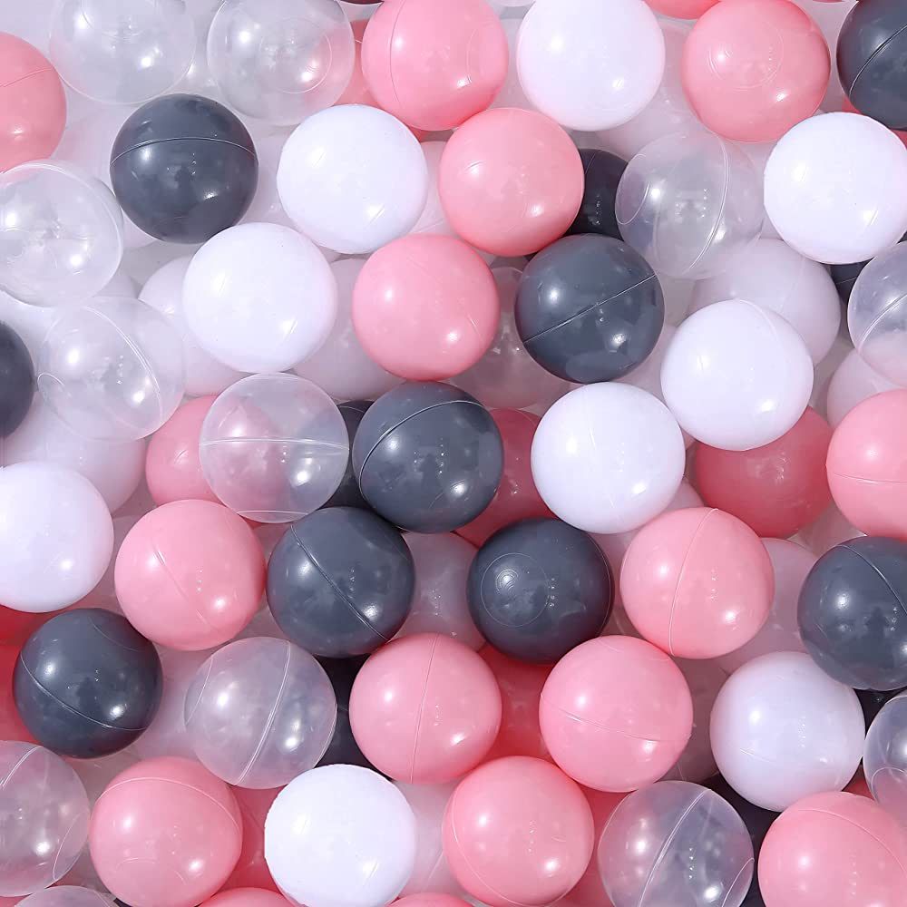 Thenese Pit Balls Crush Proof Plastic Children's Toy Balls Mule-Grey Ocean Balls Small Size 2.15 ... | Amazon (US)