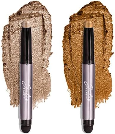 Julep Eyeshadow 101 Crème to Powder Waterproof Eyeshadow Stick Duo, Silver Moonlight Metallic & Hone | Amazon (US)