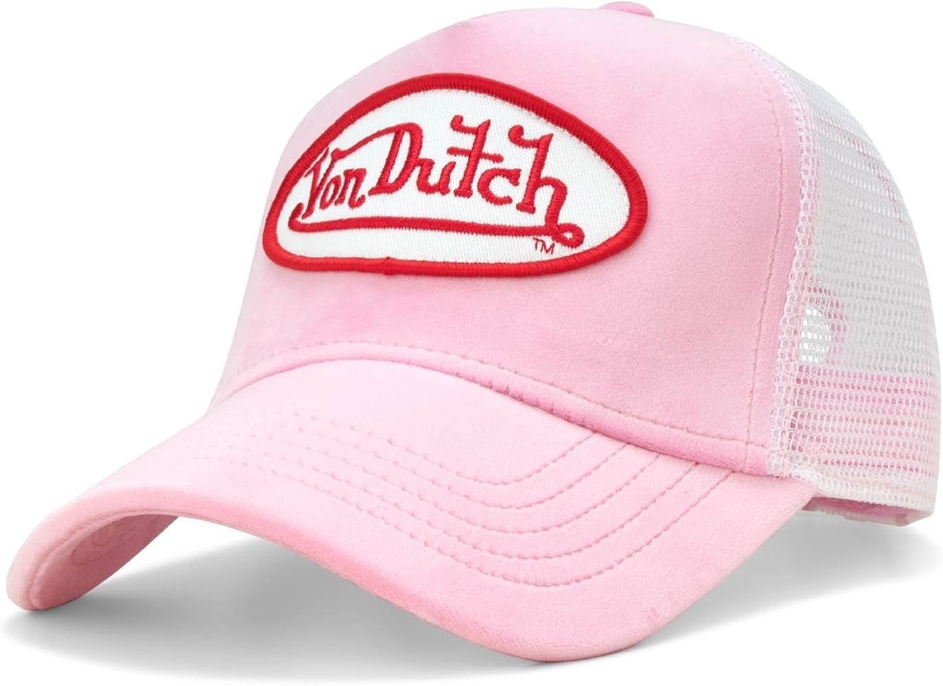 Von Dutch Velvet Trucker Hat - Retro Snapback Cap for Men and Women - Adjustable Fit Panel, Breat... | Amazon (US)
