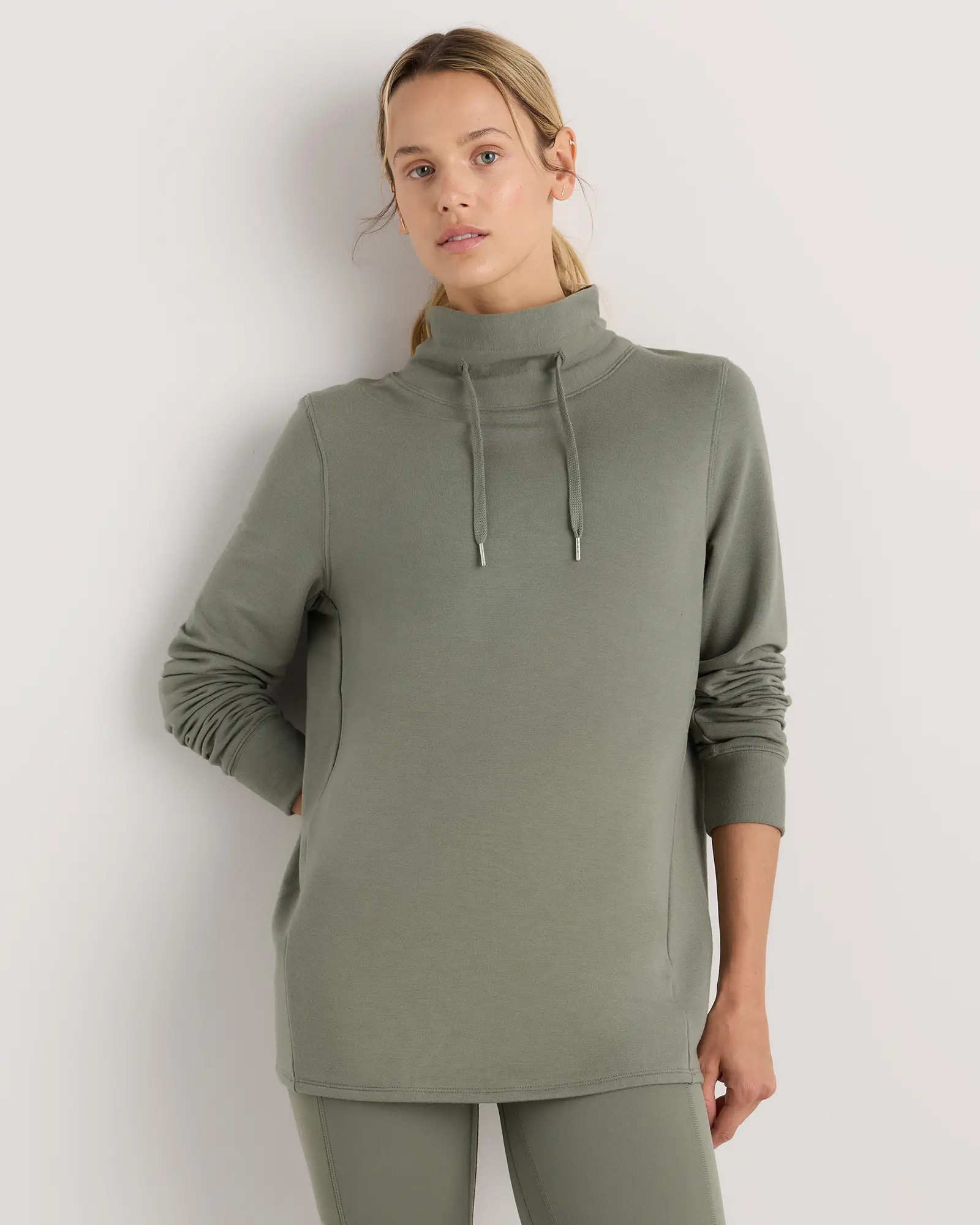 SuperSoft Fleece Mock Neck Pullover | Quince