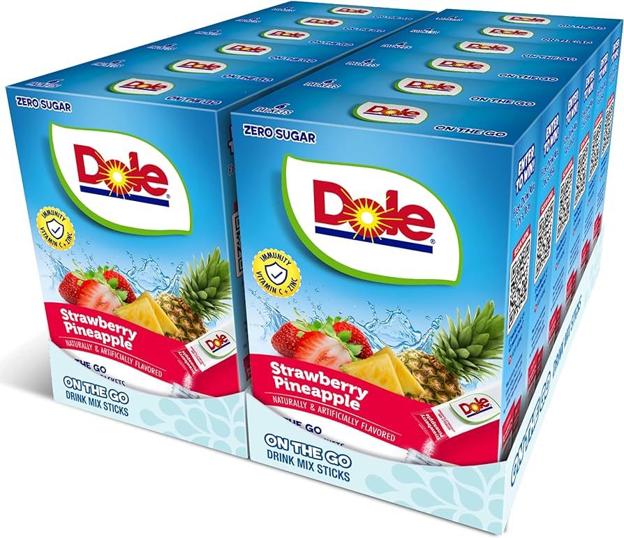 Juicy Mixes Strawberry Pineapple Dole- Powder Drink Mix - Sugar Free & Delicious, Makes 72 Flavor... | Amazon (US)