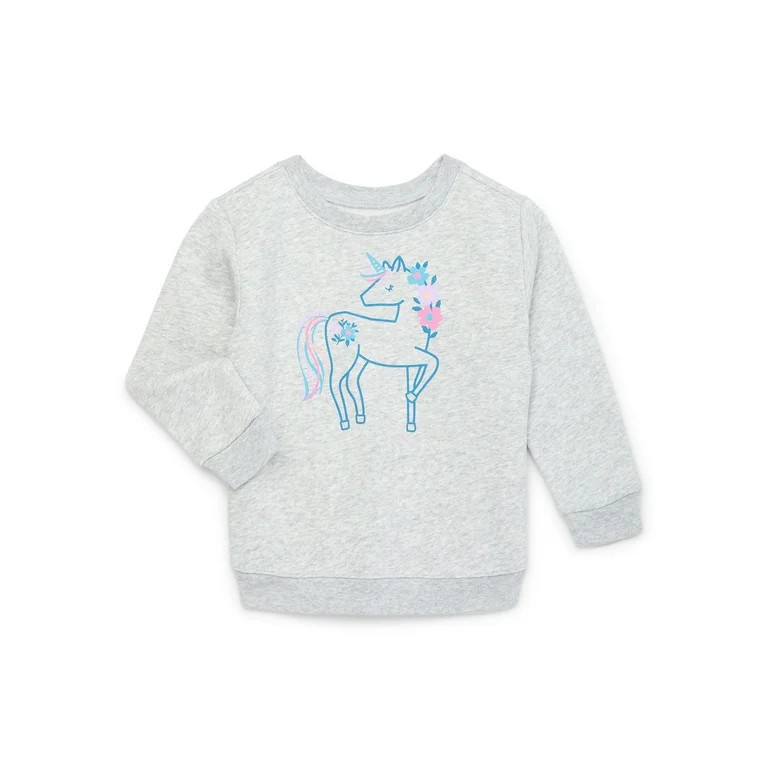 Garanimals Toddler Girl Graphic Fleece Sweatshirt, Sizes 2T-5T | Walmart (US)