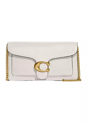 COACH Polished Pebble Tabby Chain Clutch | Belk