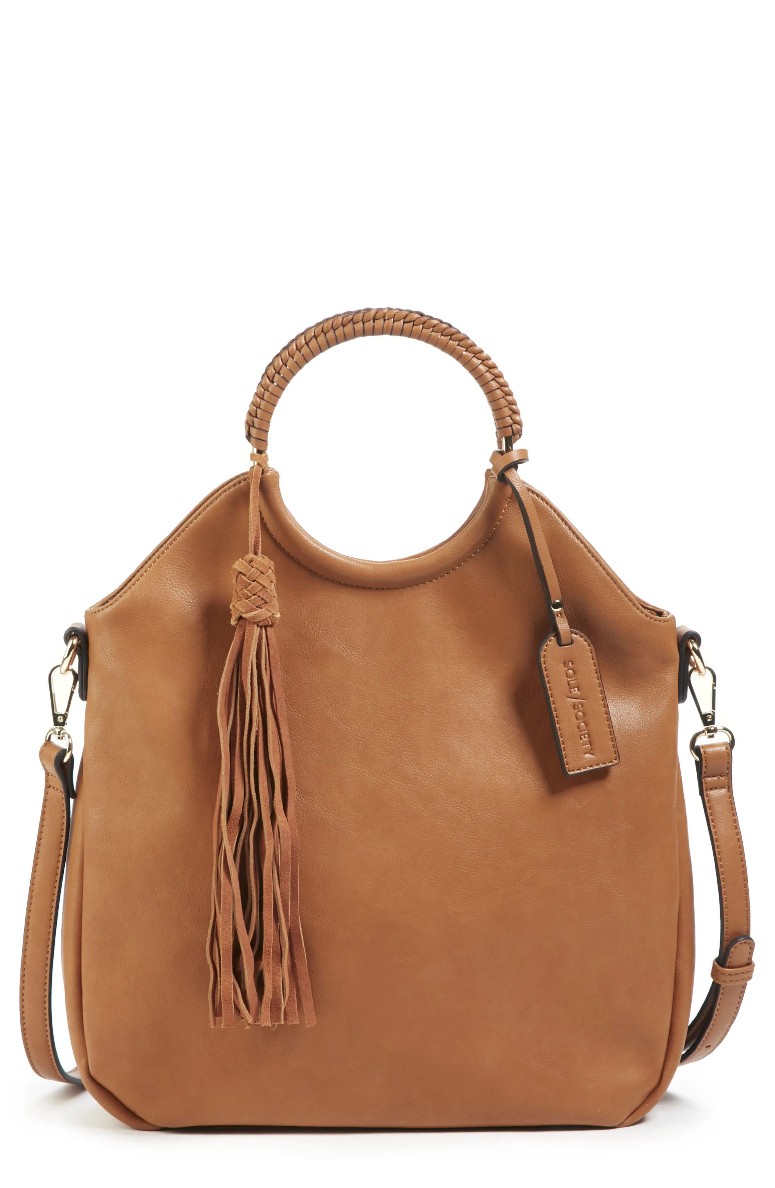 Sole Society Faux Leather Bracelet Bag | Nordstrom