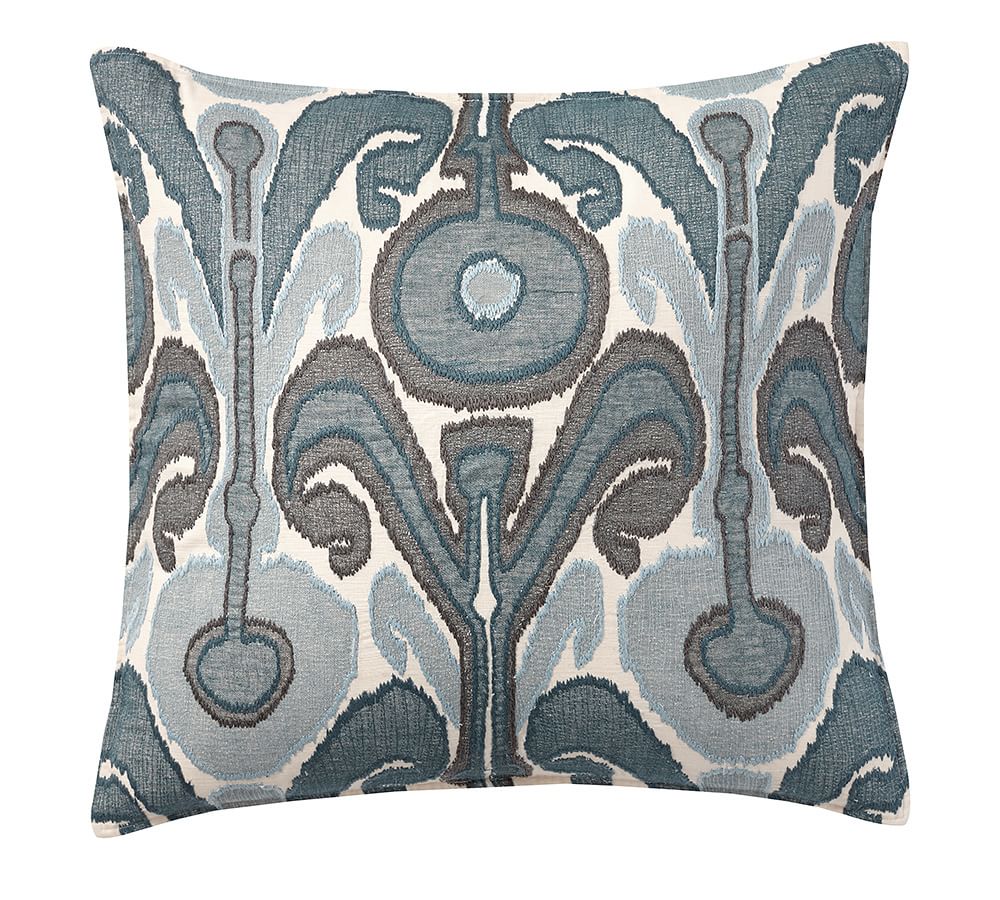 Kenmare Ikat Embroidered Pillow Covers | Pottery Barn (US)