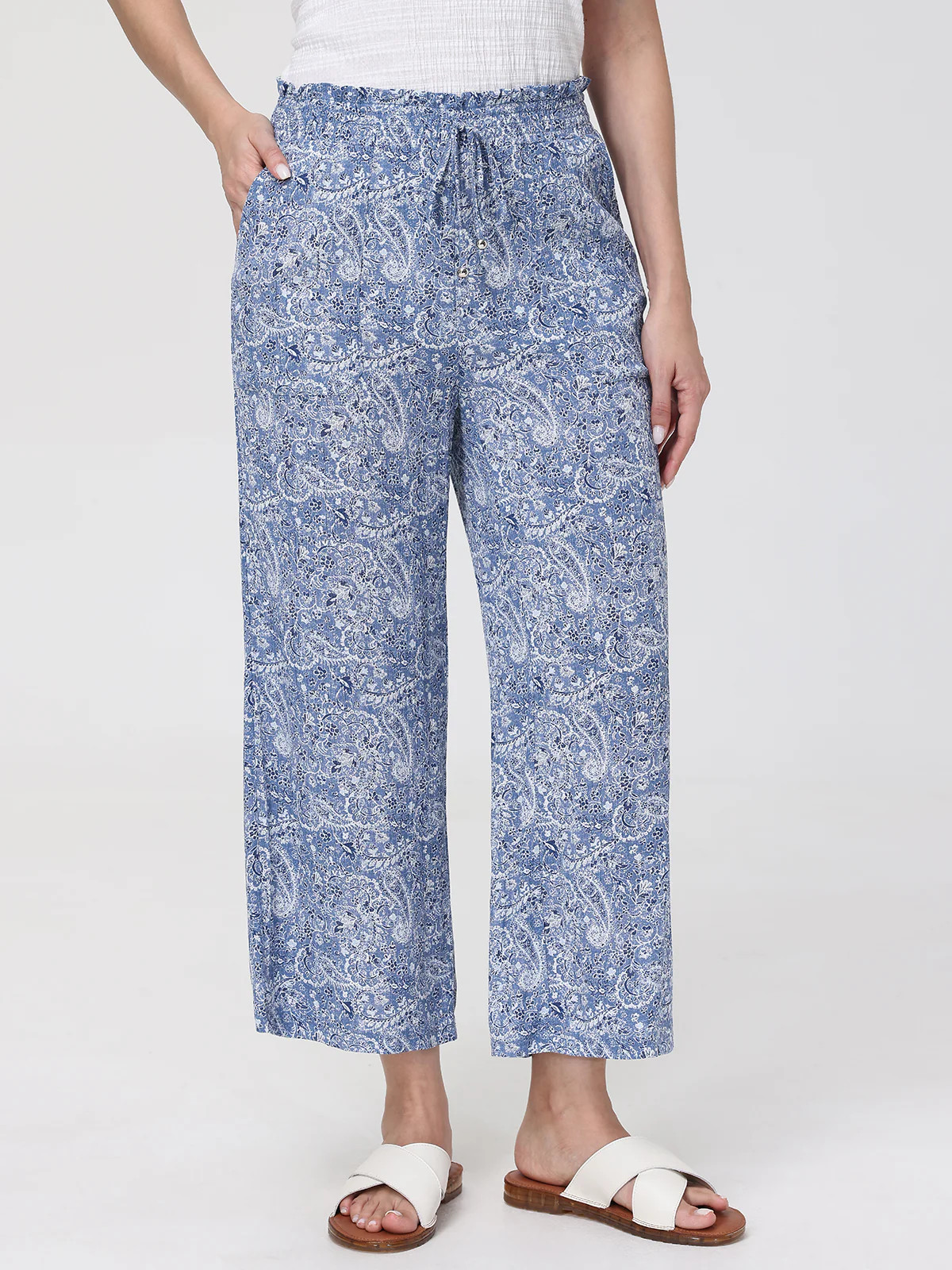 89th & Madison Floral Paisley Wide Leg Pants | 89th + Madison