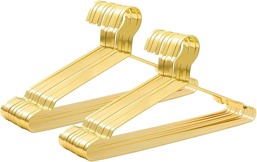 20 Pack Heavy Duty Extra Wide Stainless Steel Coats Hangers, 17.7” Strong Durable Metal Hanger ... | Amazon (US)