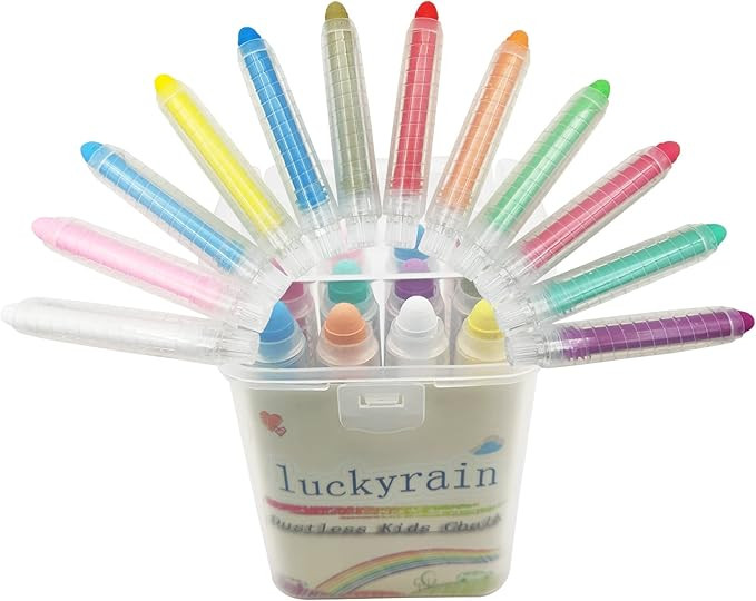 Non-toxic Dustless Chalk With Holder for Kids Colored Chalk Whiteboard Art Tool for Blackboard Ki... | Amazon (US)