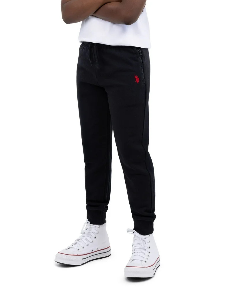 U.S. Polo Assn. Boys Fleece Jogger Pant Zip Pocket, Sizes 4-18 | Walmart (US)