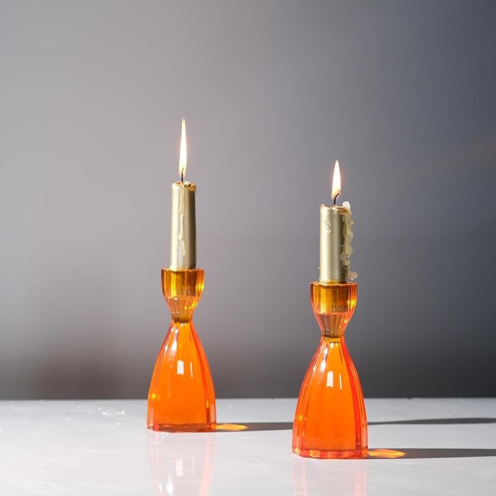Amazon.com: ICNBUYS Twizzle Twist Candle Holder, Decorative Candlestick for Table Display, Romant... | Amazon (US)