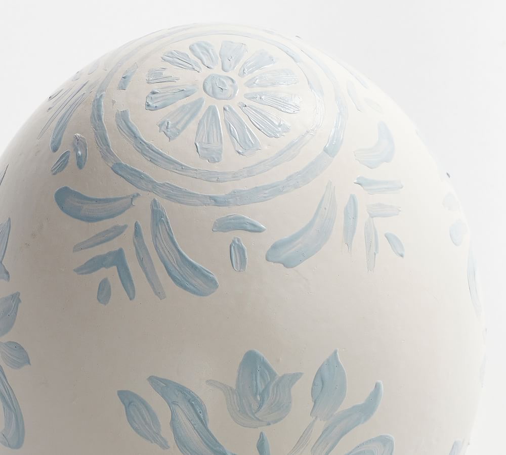 Chambray Hand-Painted Ceramic Eggs | Pottery Barn (US)