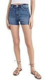 PAIGE Women's Margot Shorts with Raw Hem, Joni Destructed, Blue, 24 | Amazon (US)