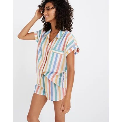 Bedtime Pajama Shirt in Stripe | Madewell