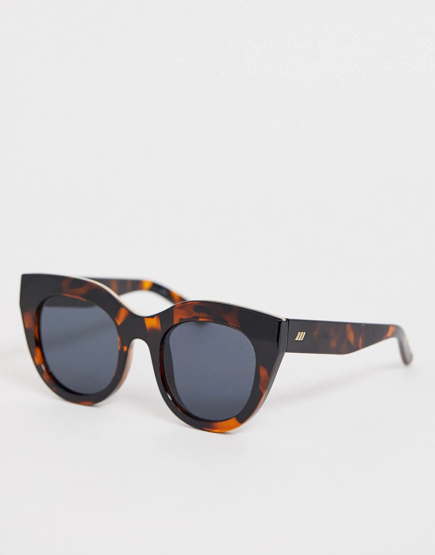 Le Specs Air Heart round sunglasses in tort-Brown | ASOS (Global)