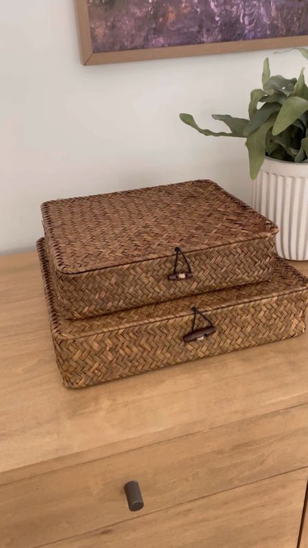 Amazon home decor find, seagrass storage boxes 

#LTKhome #LTKVideo #LTKfindsunder50