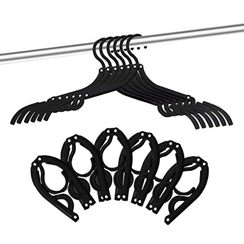 12 PCS Travel Hangers - Cruise Ship Essentials Portable Folding Clothes Hangers Travel Accessorie... | Amazon (US)