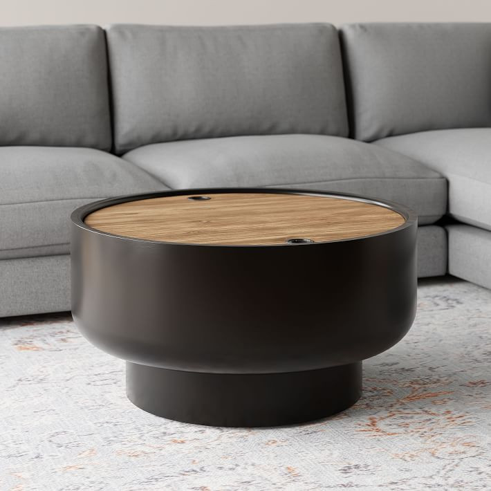 Drum Storage Coffee Table (32"–40") | West Elm (US)