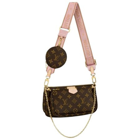 Louis Vuitton Clair Pink Monogram Multi Pochette Cross Body 837250 | Walmart (US)