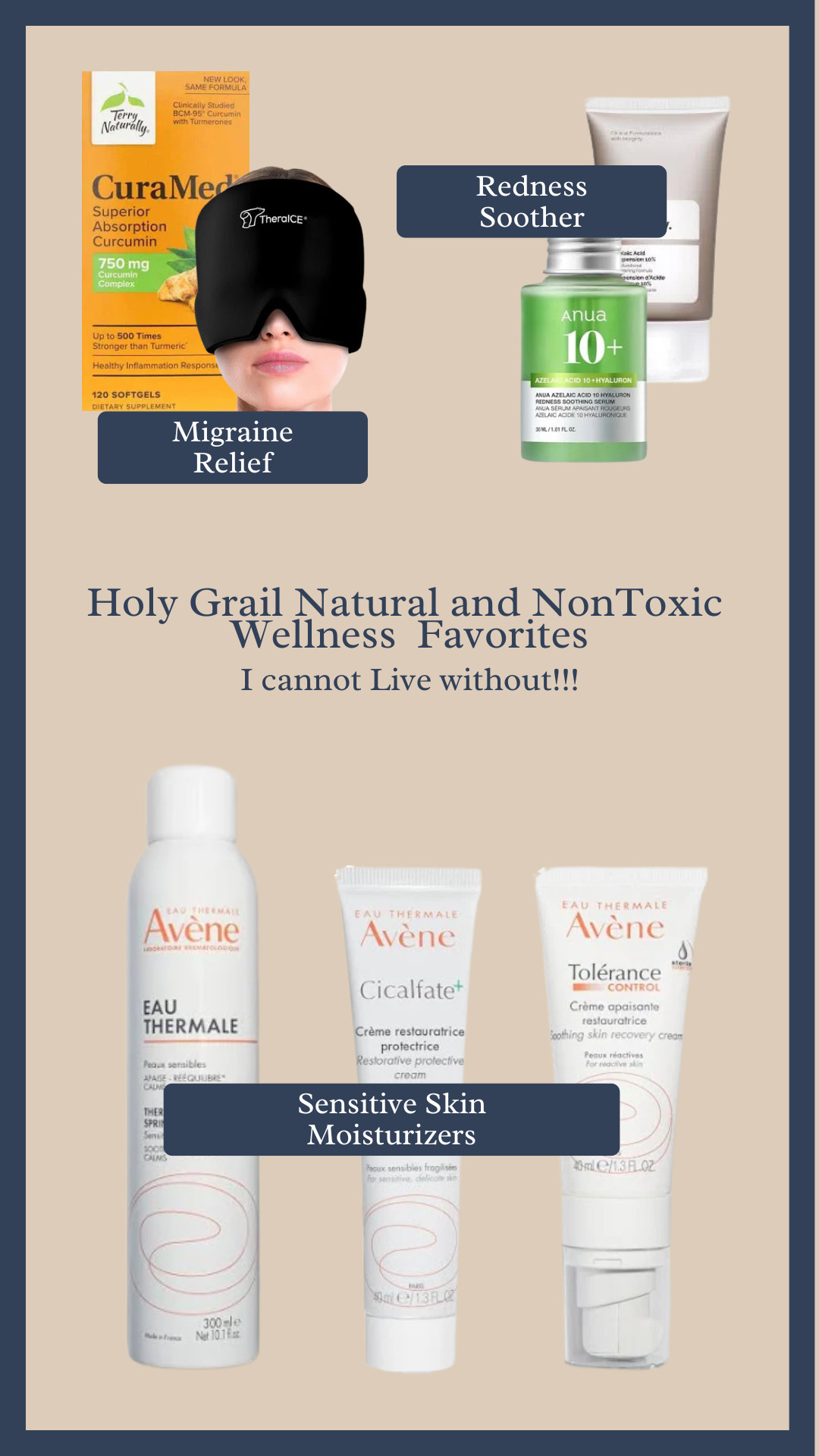 Holy Grail Health and Wellness Favorites! I cannot live without these items. I use the skincare items DAILY that has helped clear up perioral dermatitis around my chin and nose. 

The migraine relief has helped me get off toxic pain relievers like ibuprofen and acetaminophen. 

1 Curamed pill = 500 pills of turmeric!  

 

#LTKFindsUnder50 #LTKBeauty