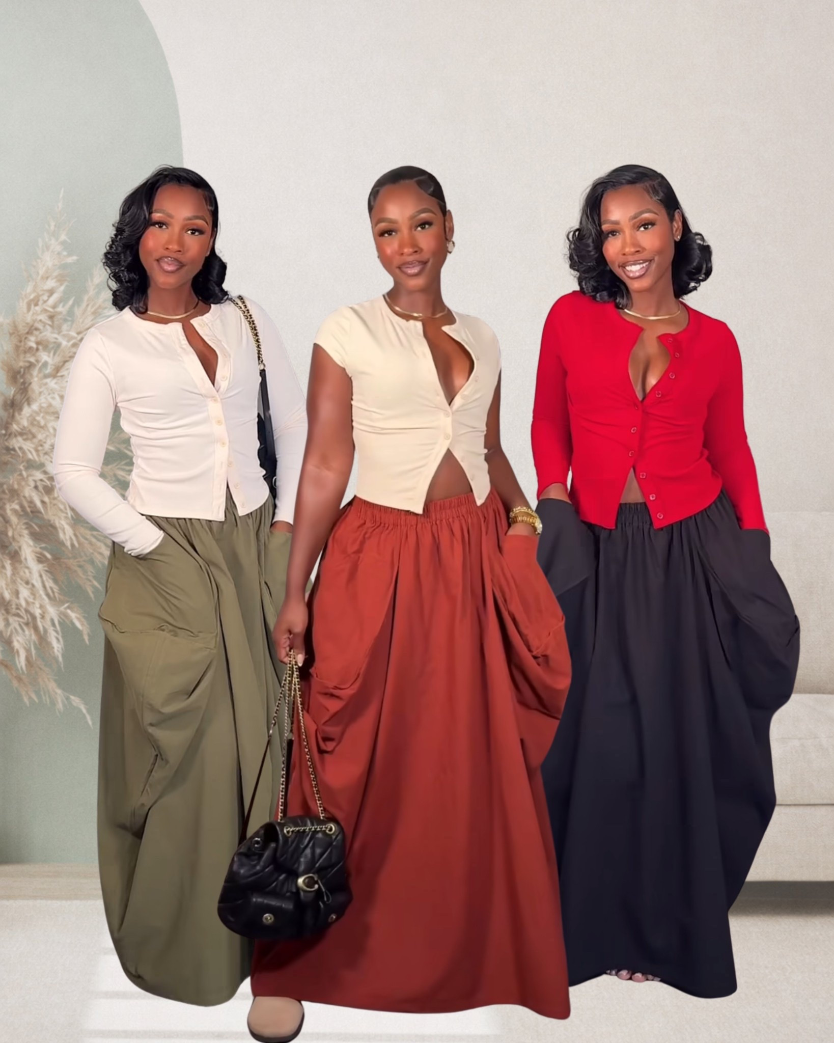 Real cute, real comfy 🤎✨ This cargo skirt is giving effortless, all-day comfort while still looking put together. Easy, flowy, and you can move how you need to. Which color you grabbing first… olive, rust, or black? 😌 #ComfortButCute #EasyStyle #EverydayLooks

#LTKootd