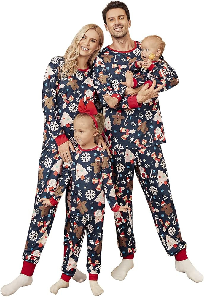 Christmas Pajamas for Family Christmas Pjs Matching Sets Mommy and Me Matching Outfits | Amazon (US)