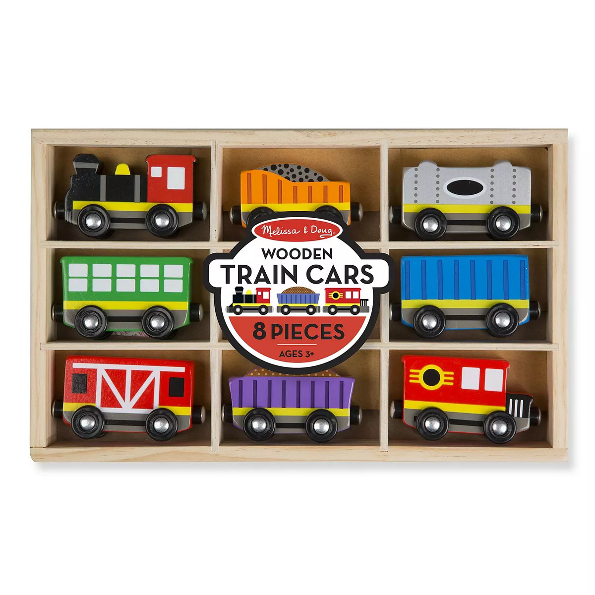 Melissa & Doug Wooden Train Cars Set | Kohl's