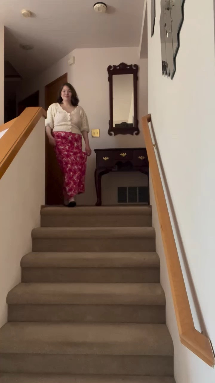 This is what I wore on my first day as a Ready To Wear Ambassador for Dresses 👗 I wore my @shop27west Knit Sweater, an @inc_rtw Floral Maxi Dress and some @michaelkors Black Flats.