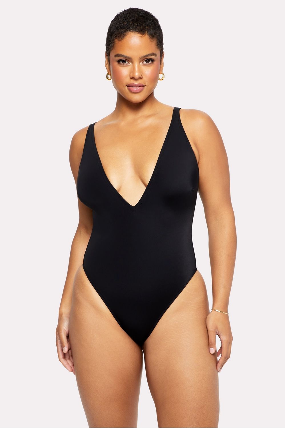 Shaping Swim Plunge One Piece | Fabletics - North America