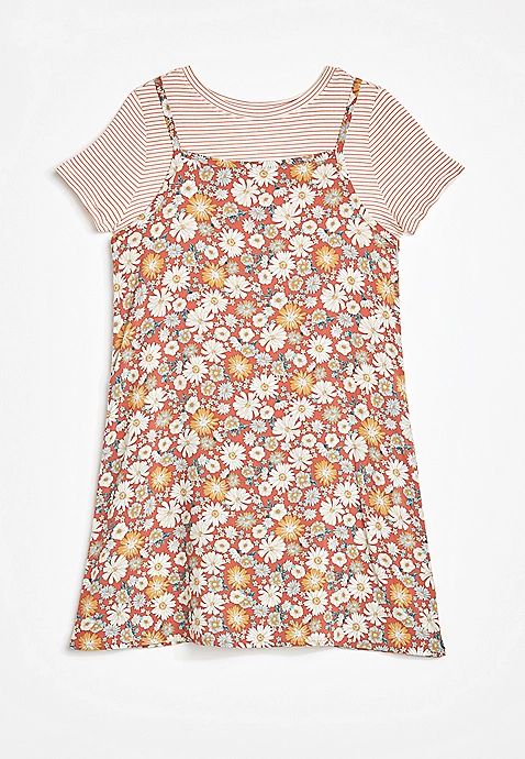 Girls Scoop Neck Tee Dress | Maurices