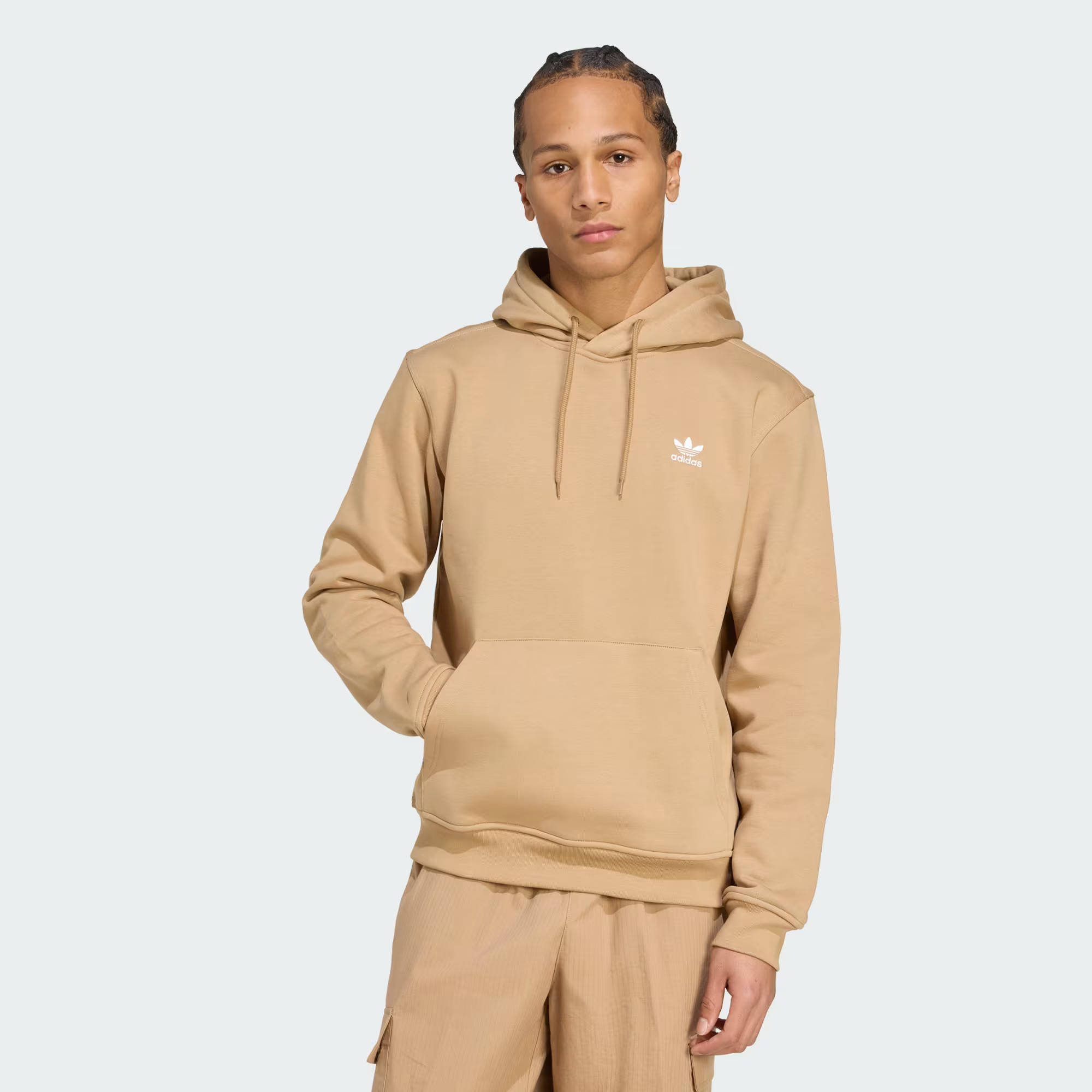 adidas Trefoil Essentials Hoodie - Brown | Free Shipping with adiClub | adidas US | adidas (US)