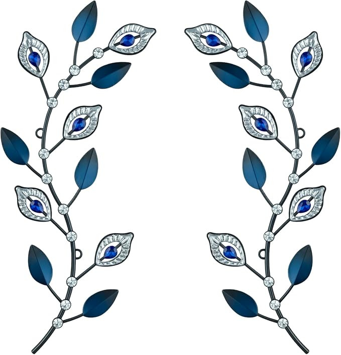 sxnzequnze 2 Set Metal Tree Leaf Wall Art for Home Decor Living Room Bedroom Dining Room Bling Rh... | Amazon (US)