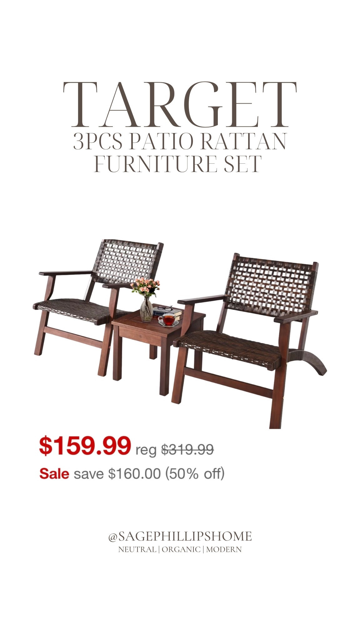 I can already picture this styled outside 🤎
a little rug, soft cushions, maybe a throw… done

#LTKsale #LTKstyletip #LTKhome