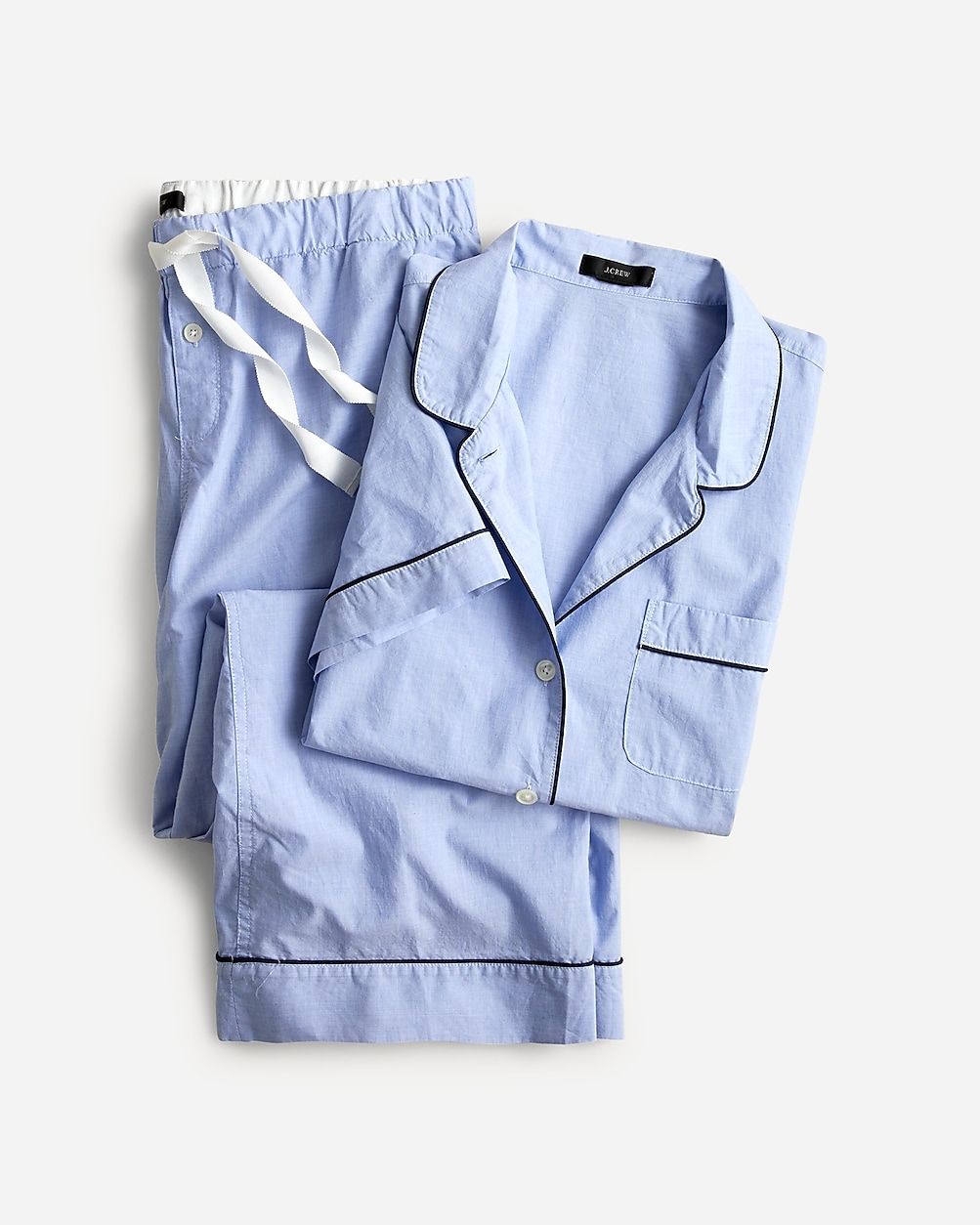End-on-end cotton long-sleeve pajama set | J.Crew US