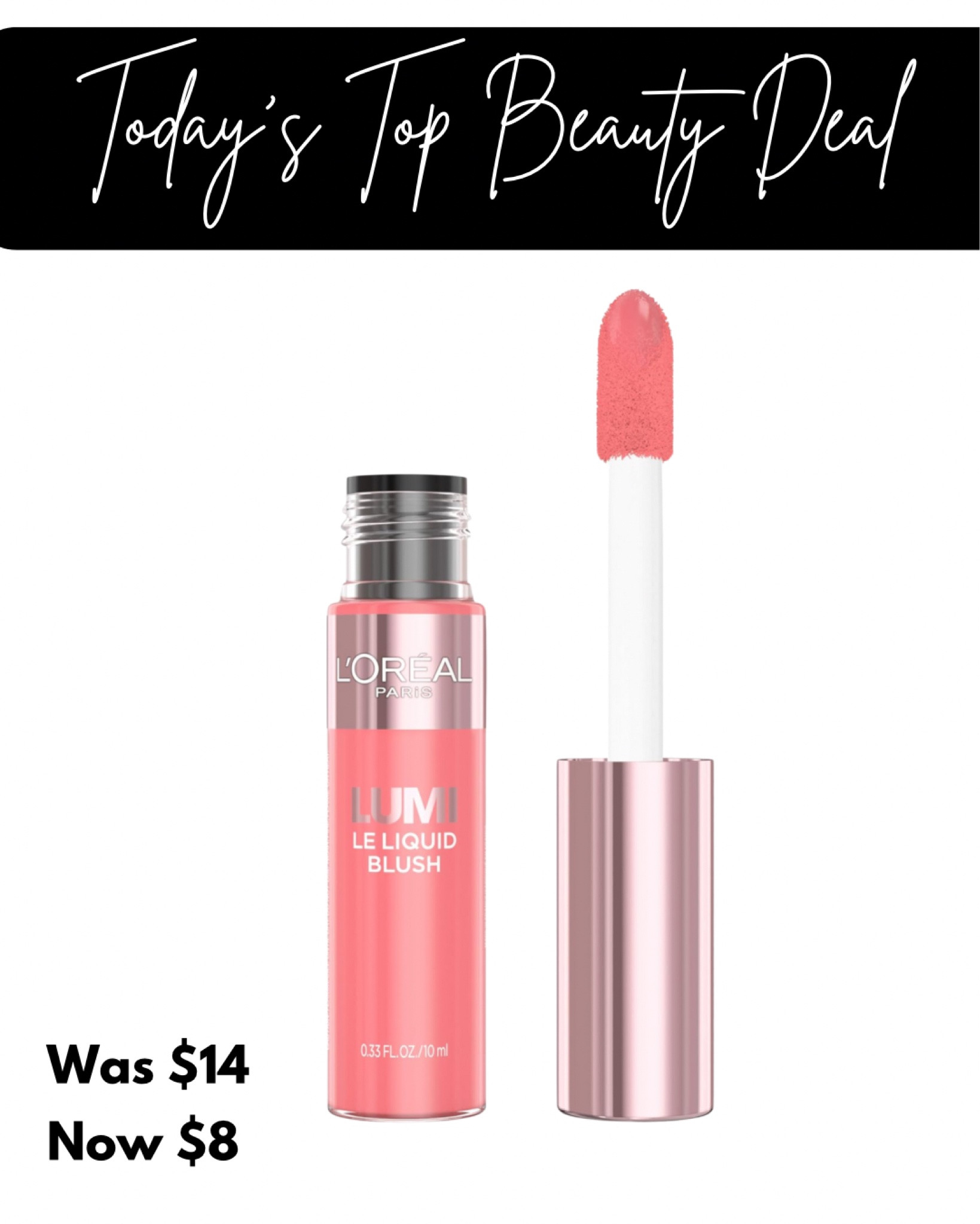 The L'Oreal Paris True Match Lumi Le Liquid Blush is a new launch and you can snag this shade “Dewy Bright Pink” for almost half price on Amazon!

#LTKSummerSales #LTKBeauty