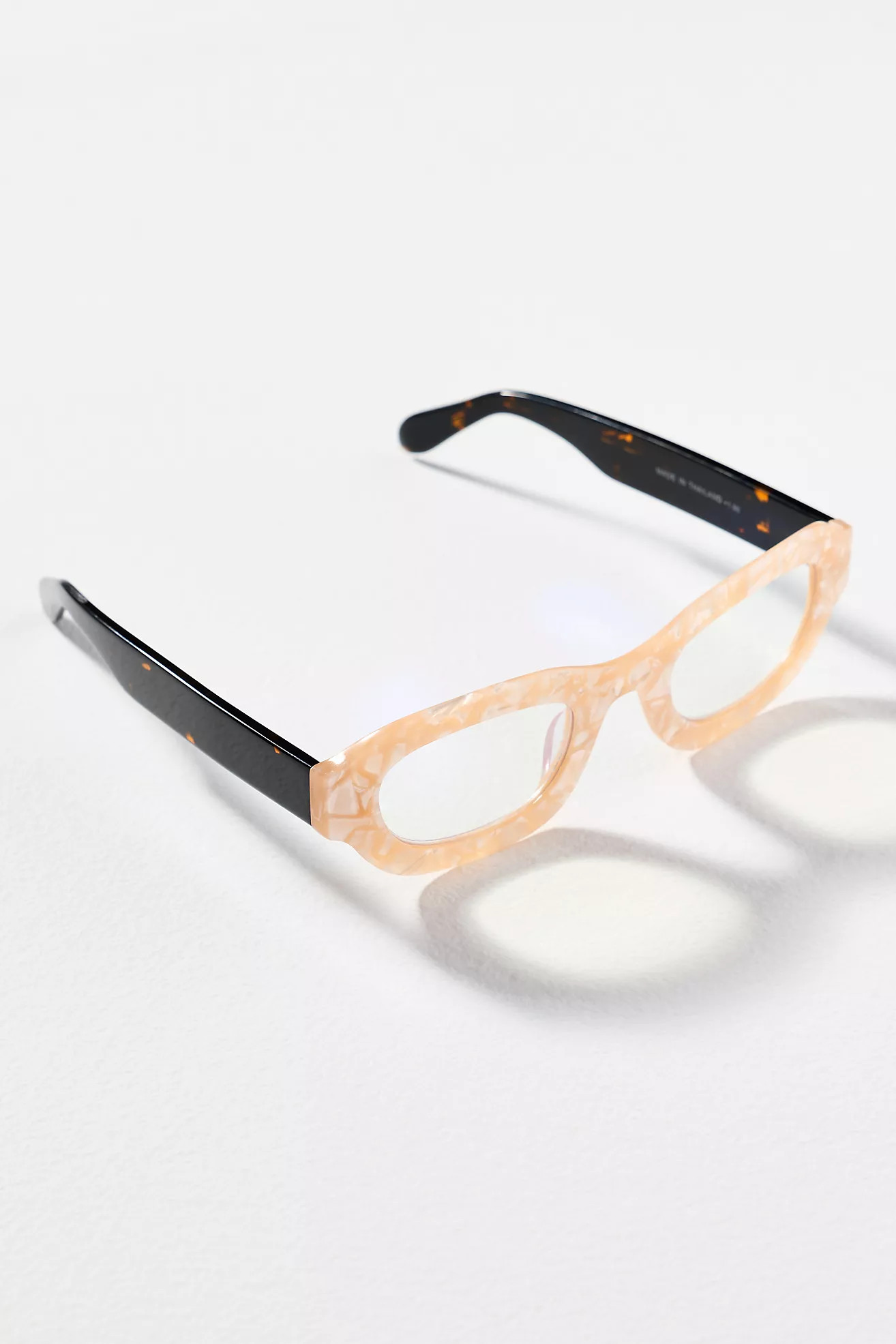 Elite Eyewear Chunky Translucent Blue Light Readers | Anthropologie (US)