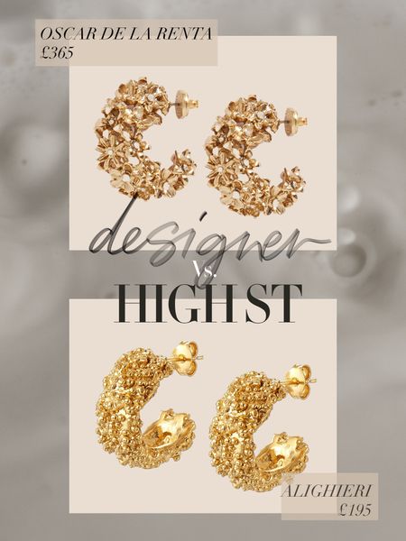 Oscar de la Renta Vs Alighieri ⚜️⚜️
 Splurge vs save | Credit vs debit | Designer jewellery | Gold earrings | Chunky oversized earring | Bold statement jewelery 

#LTKGiftGuide #LTKU #LTKparties