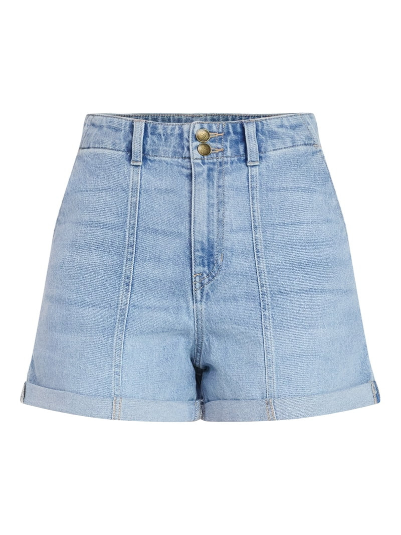 Time and Tru Women's High Rise Utility Shorts, 3.5" Inseam, Sizes 0-22 | Walmart (US)