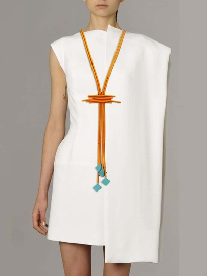 Geometric Decor Y Lariat Necklace | SHEIN